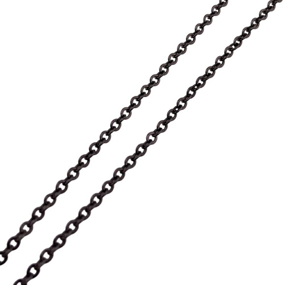 CHANEL Red Logo Necklace